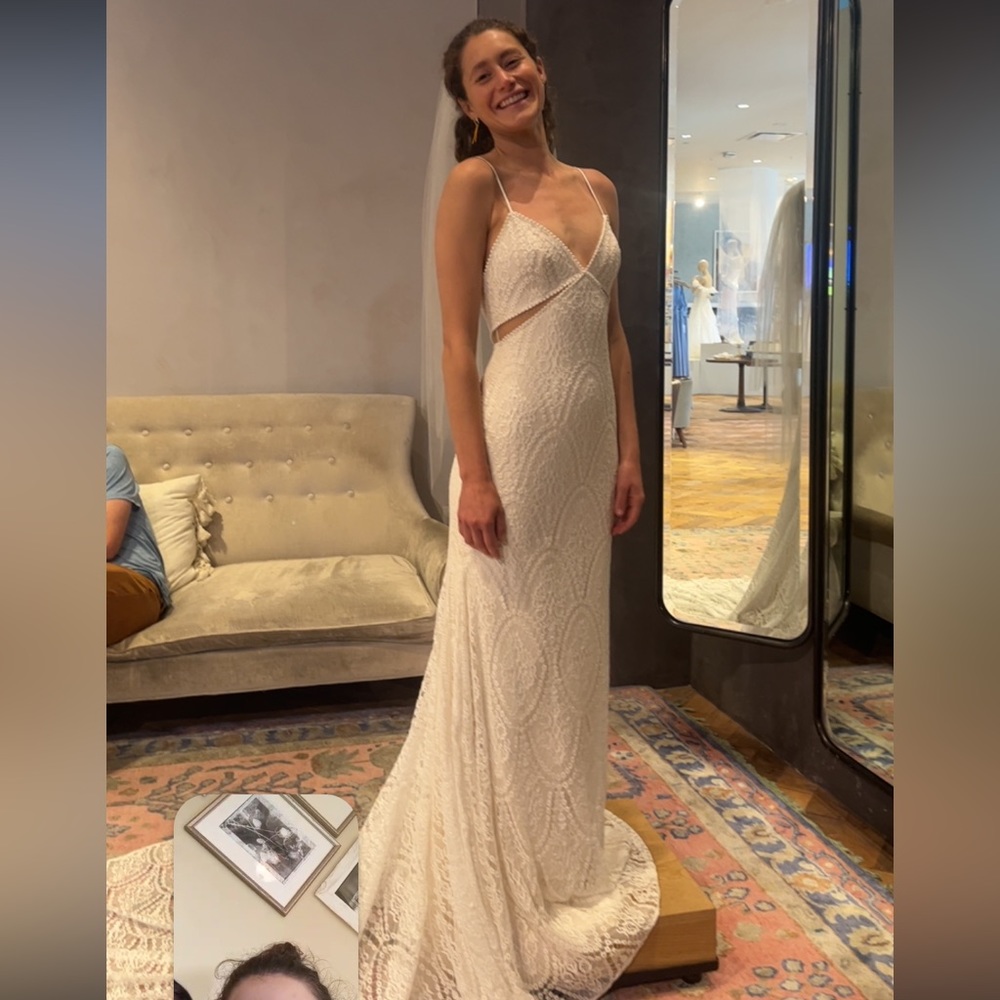 Never used BHLDN lace wedding dress